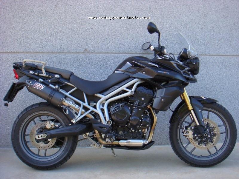 ECHAPPEMENT MOTO TRIUMPH 800 TIGER 2011 IXIL OVALE XTREM CARBONE OT4048VCG